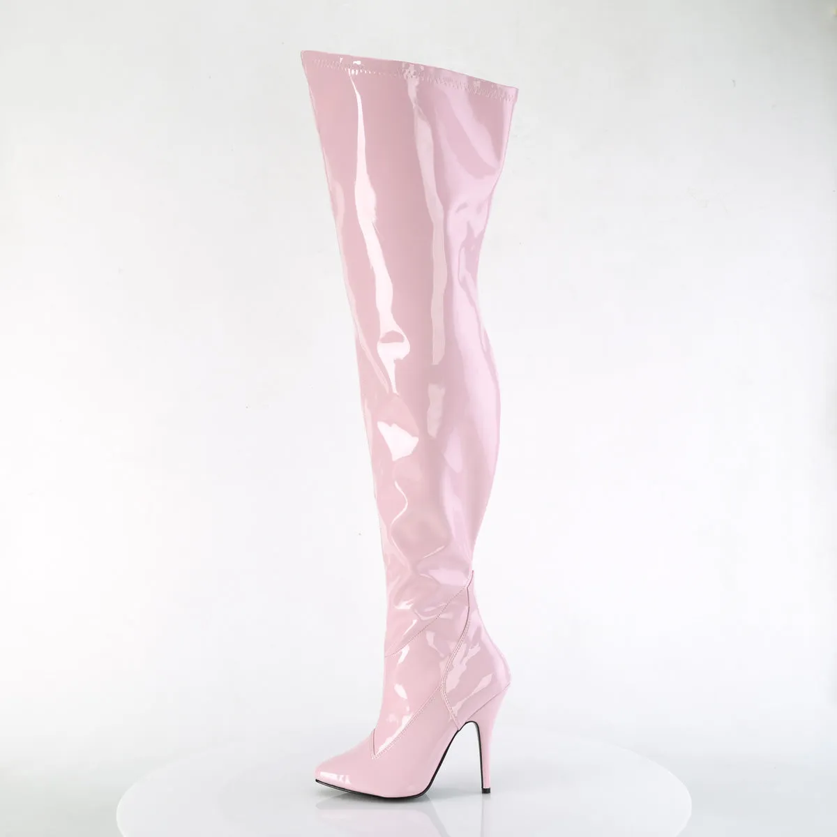 5 Inch Heel SEDUCE-3000WC Baby Pink Stretch Patent