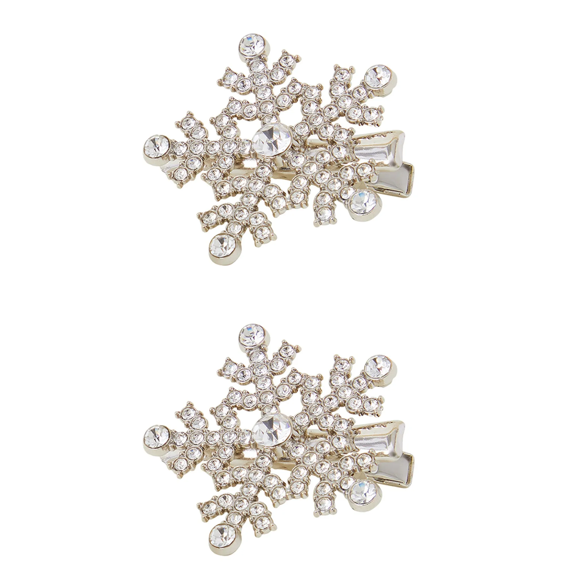 Accessorize London Snowflake Hair Clips Set Of Two