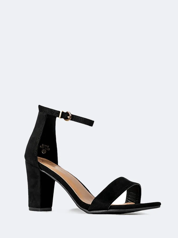 Ankle Strap Block Heels