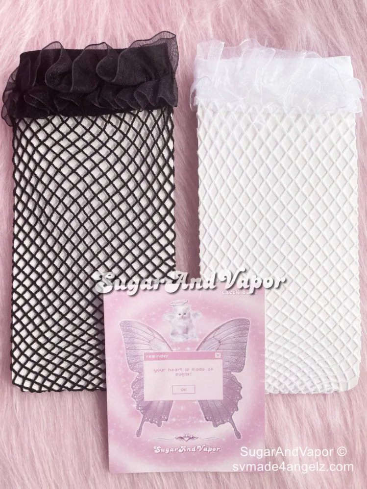 Baby Doll Frilled Fisnet Stockings (2 Pairs Set)