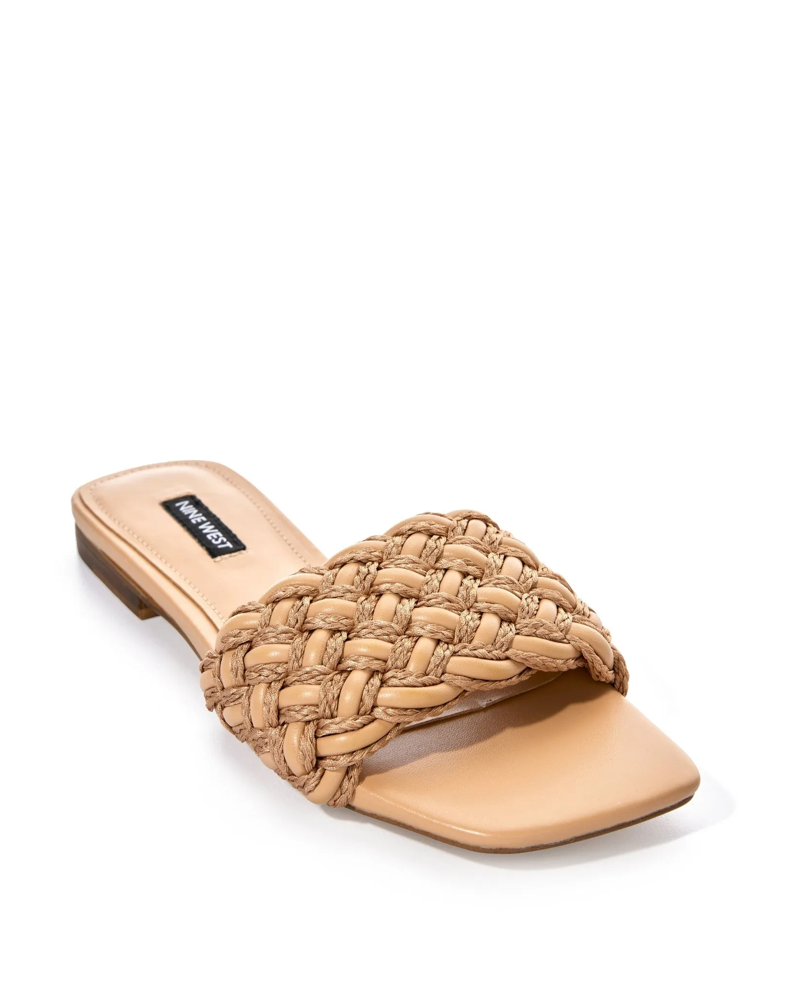 Braided Slide Sandal Tan