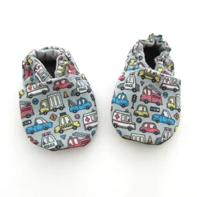 Cars and Trucks Canvas Baby Shoes