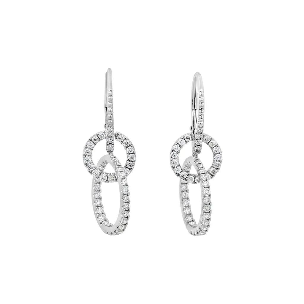 Clara by Martin Binder Diamond Circle Dangle Earrings (1.18 ct. tw.)