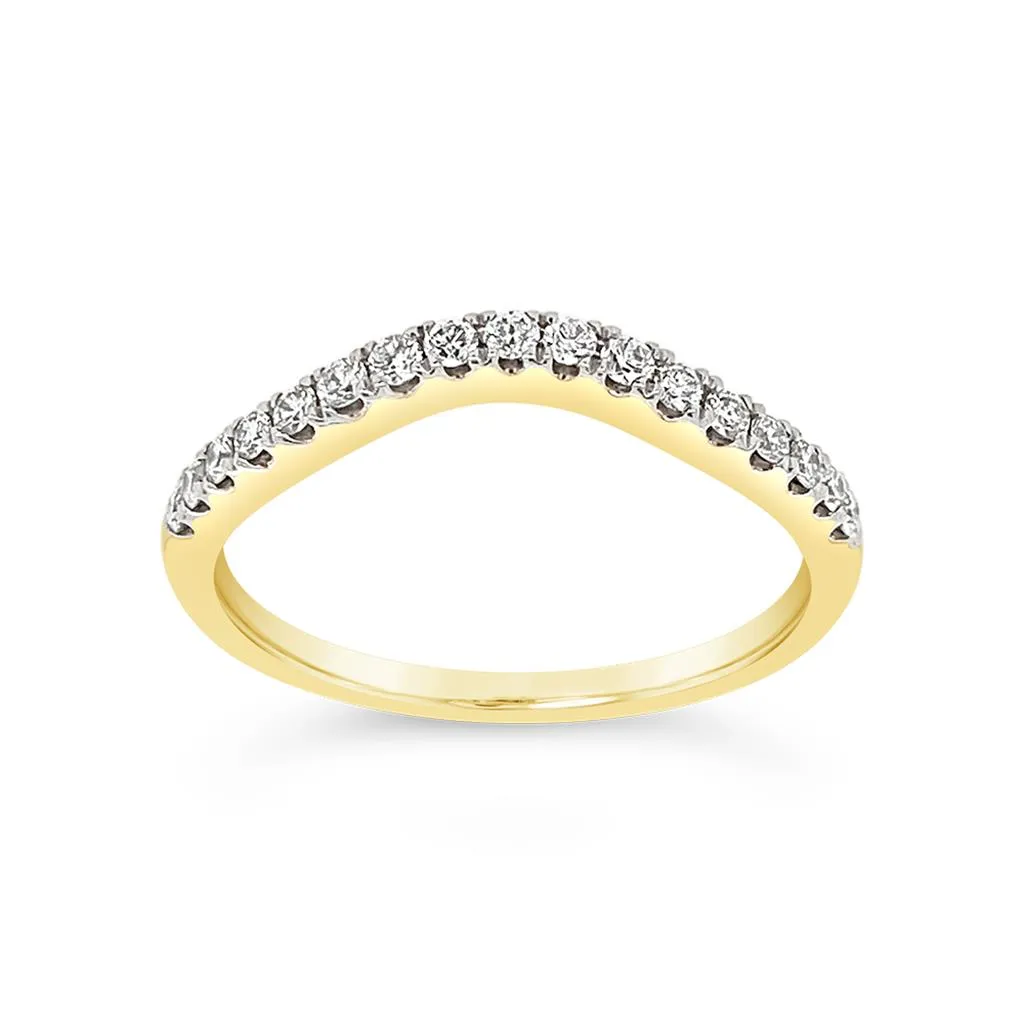 Clara by Martin Binder Diamond Contour Stacking Band (0.21 ct. tw.)