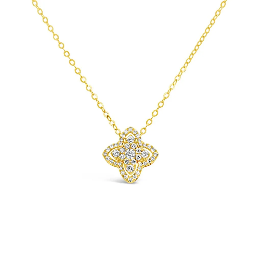 Clara by Martin Binder Diamond Flower Necklace (0.26 ct. tw.)