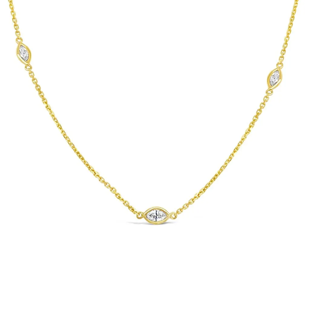 Clara by Martin Binder Marquise Diamond by the Yard Necklace (0.71 ct. tw.)