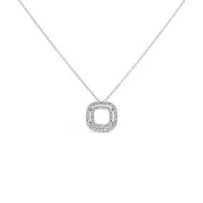 Clara by Martin Binder Platinum Diamond Open Frame Necklace (0.55 ct. tw.)