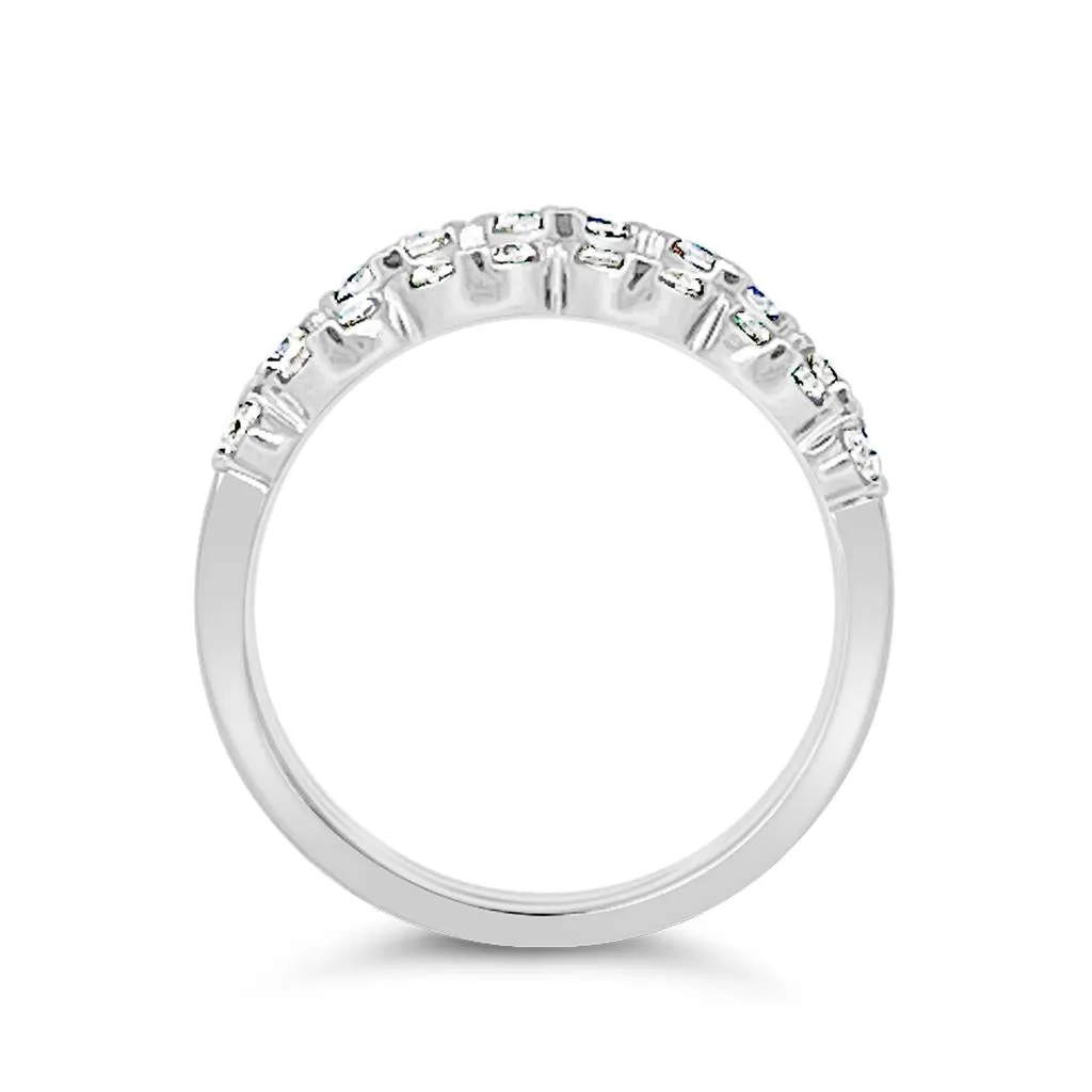 Clara by Martin Binder Three Row Diamond Ring (0.69 ct. tw.)