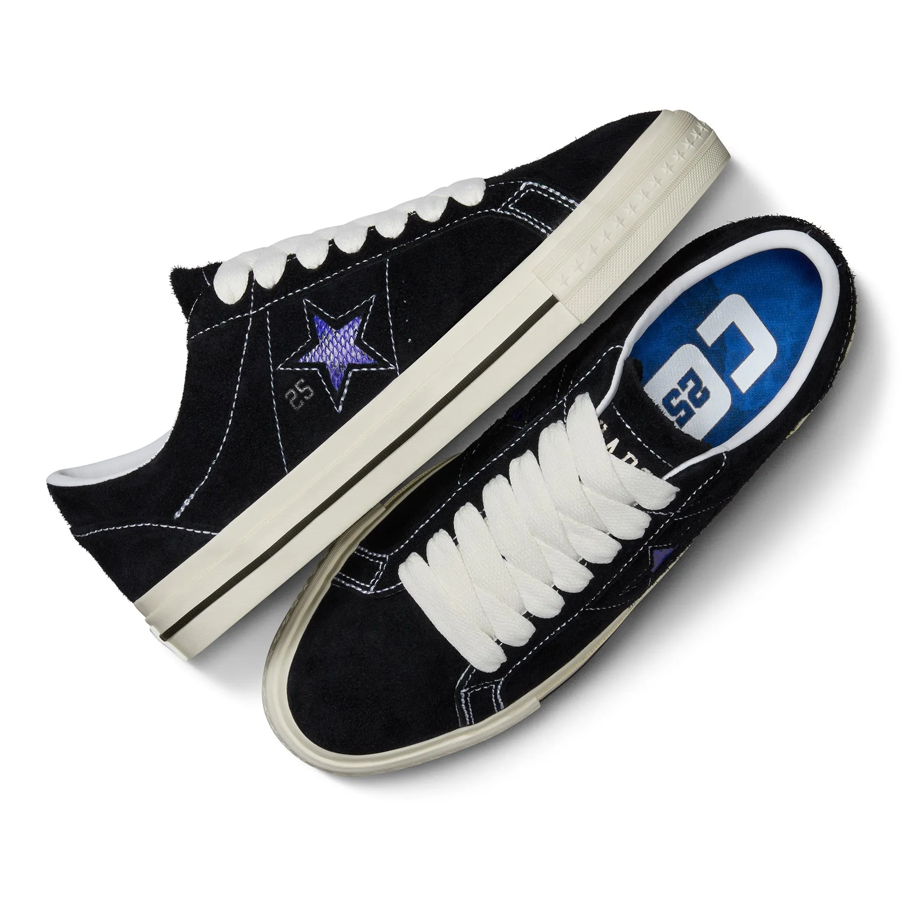 Converse CONS x Quartersnacks One Star Pro Ox Black/Egret/Hyper Blue