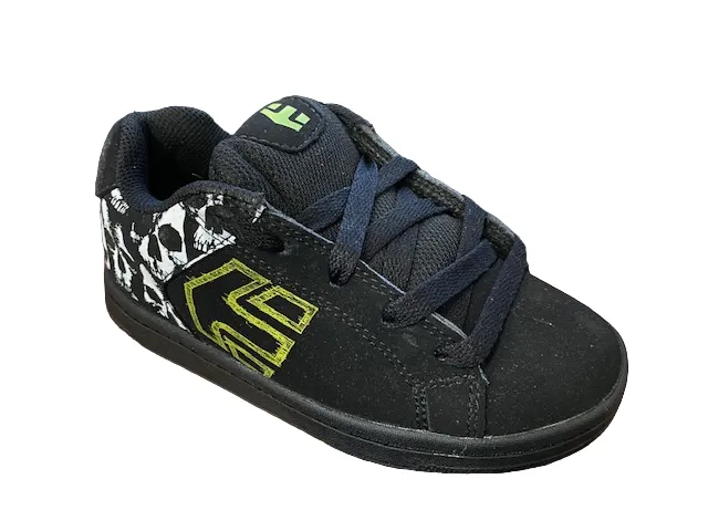 Etnies Wraith boys skateboard shoe 4301000084898 black white green