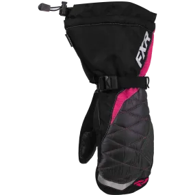 FXR Fusion Womens Mitt Black/Fuchsia