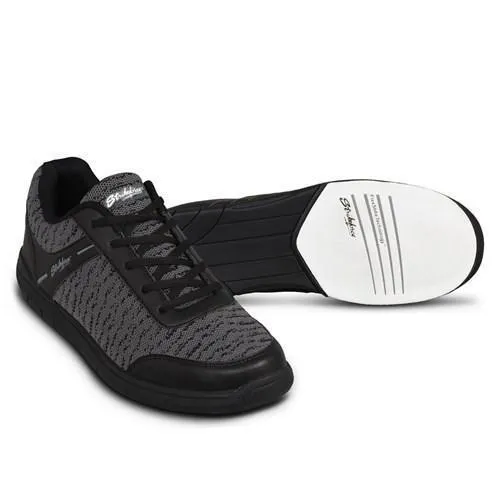 KR Strikeforce Mens Flyer Mesh Black Steel Wide Bowling Shoes