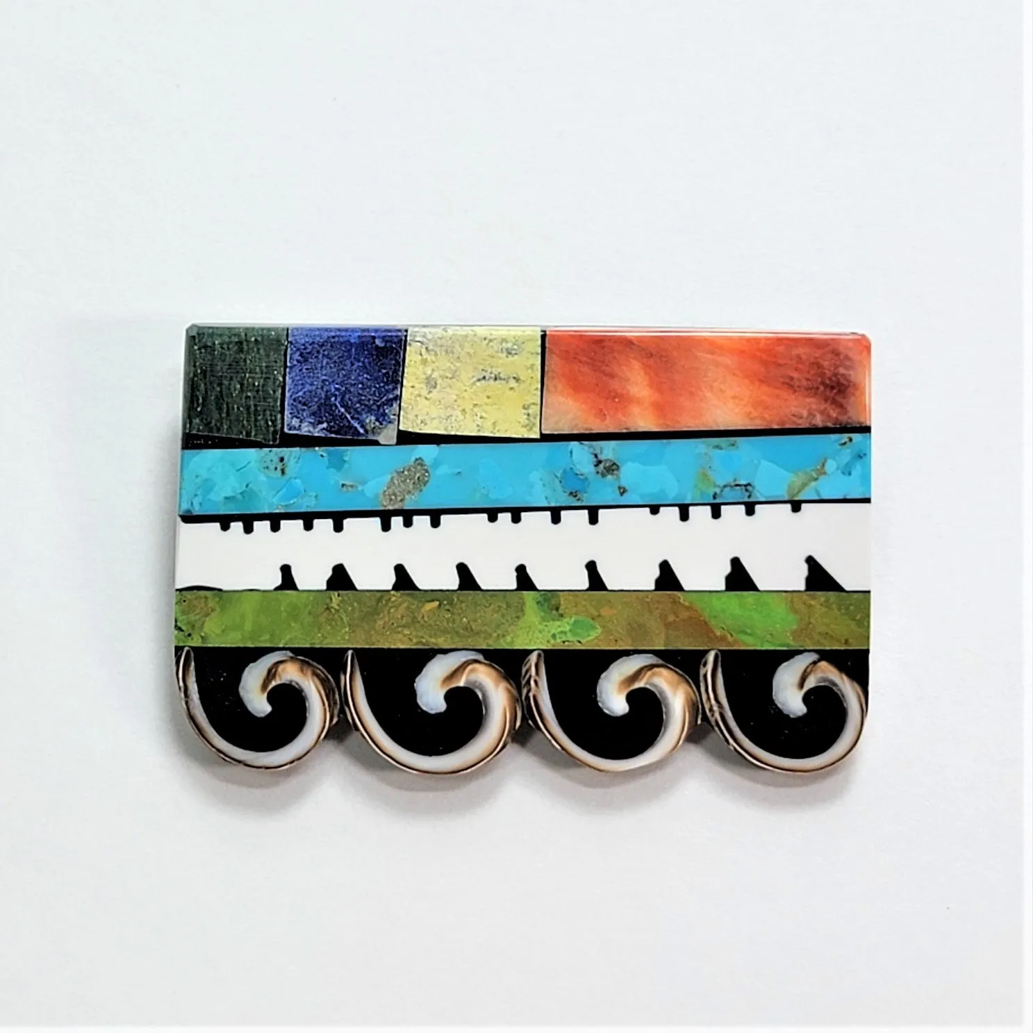 Mosaic Inlay Pin/Pendant