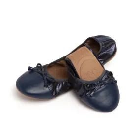 Premium Navy Blue Flats