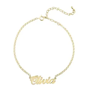 Script Name Ankle Bracelet Anklet