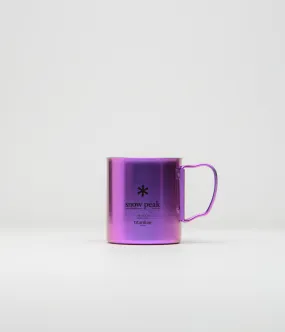 Snow Peak Titanium Double Wall 450ml Mug - Purple