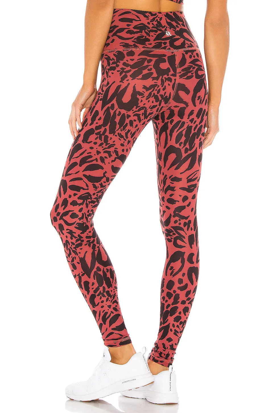 Strut This Teagan Ankle Legging Auburn Cheetah