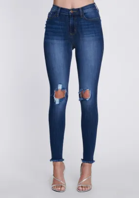 Vibrant Boss Up Skinny Jeans (Dark Stone) PE011