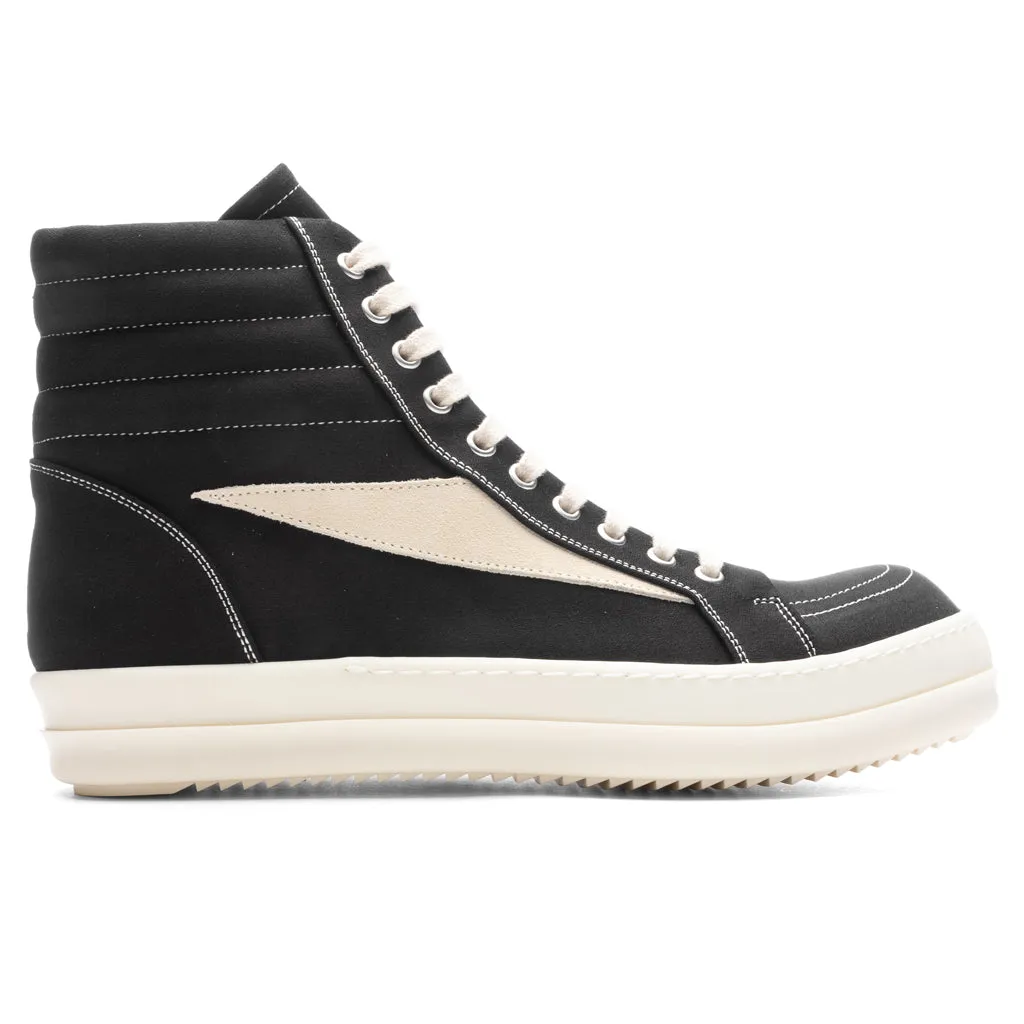 Vintage High Sneaks - Black/Milk/Milk