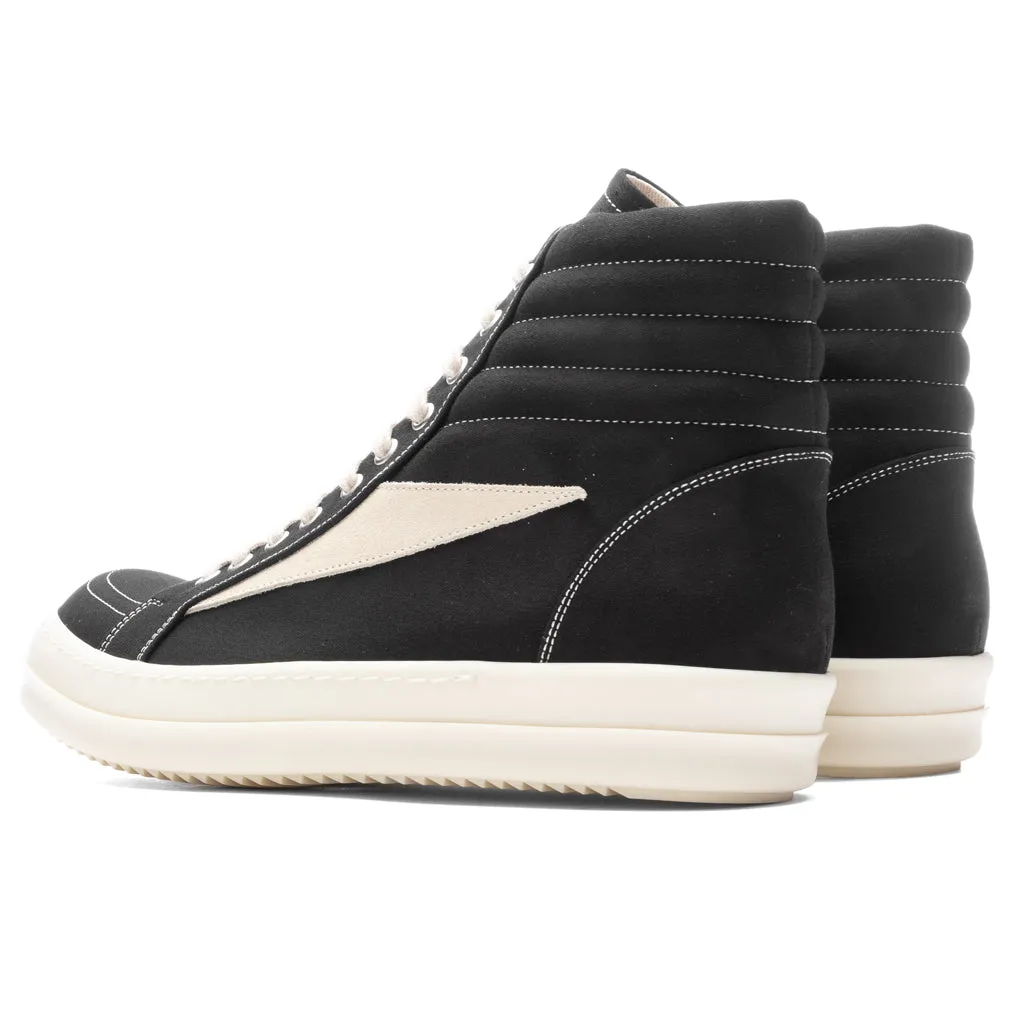 Vintage High Sneaks - Black/Milk/Milk