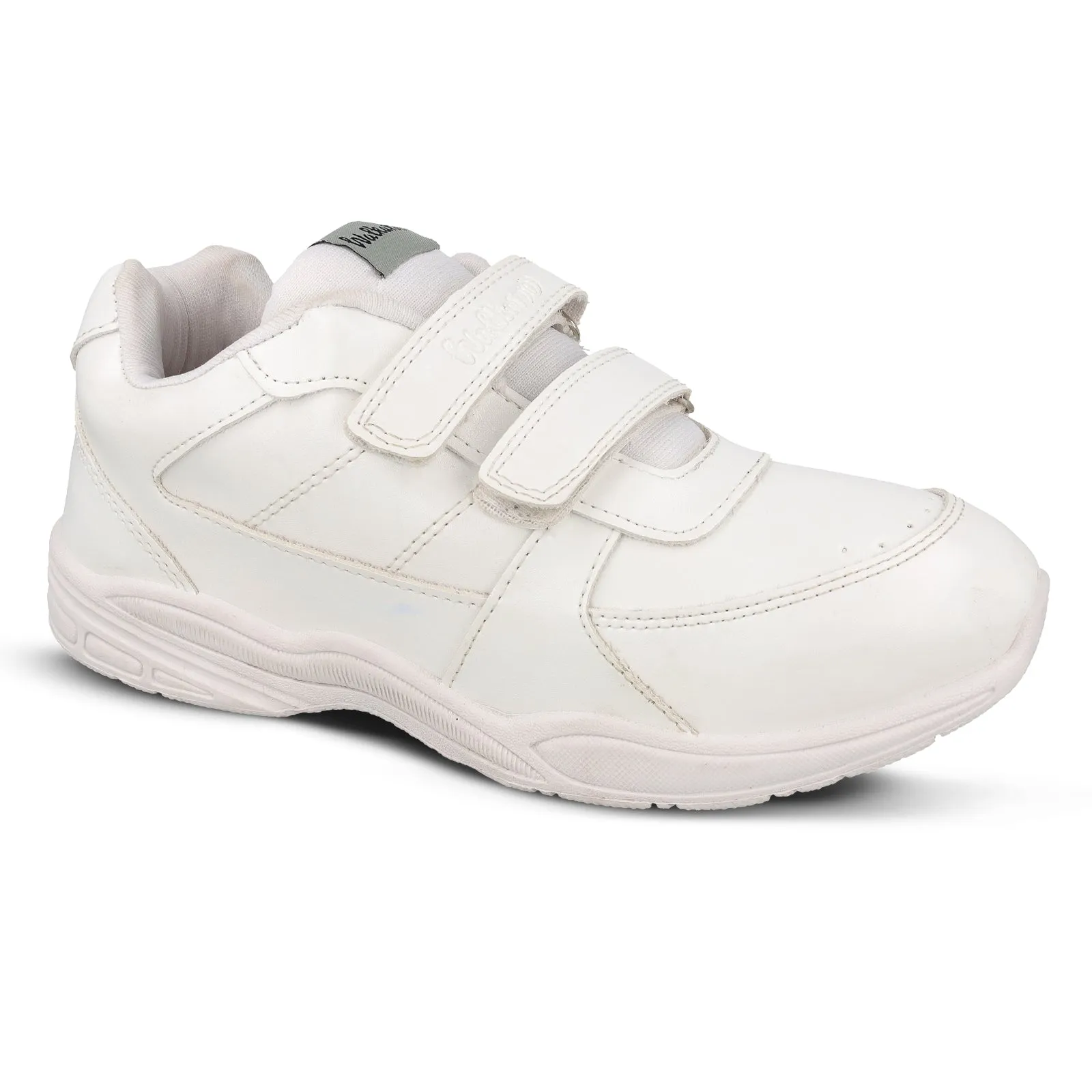 Walkaroo Kids School Shoes - 570 White